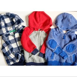 3 Boys 18 Month Hoodies